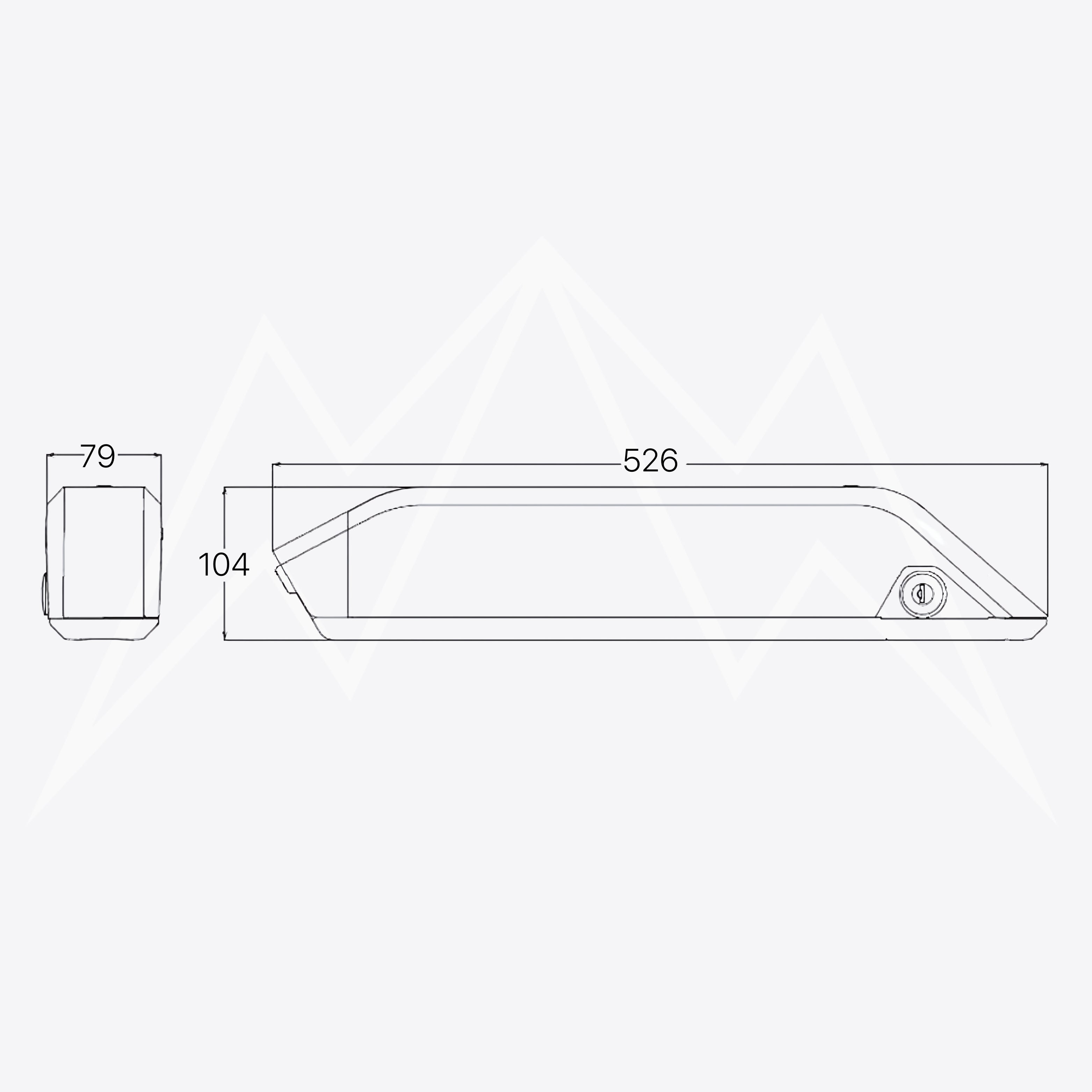 Kirin DK-7-B Battery Case