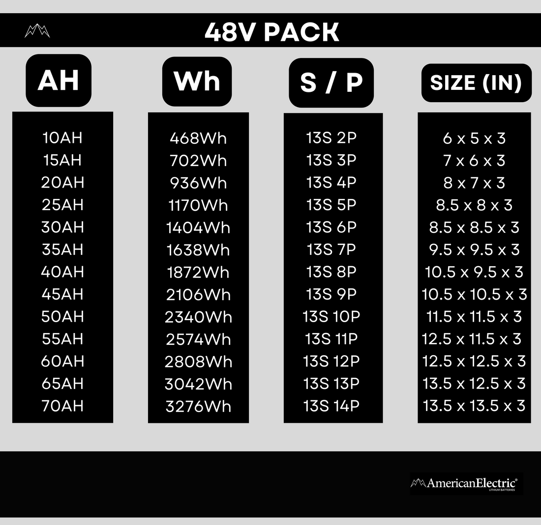 48V 13S LITHIUM-ION BATTERY PACK