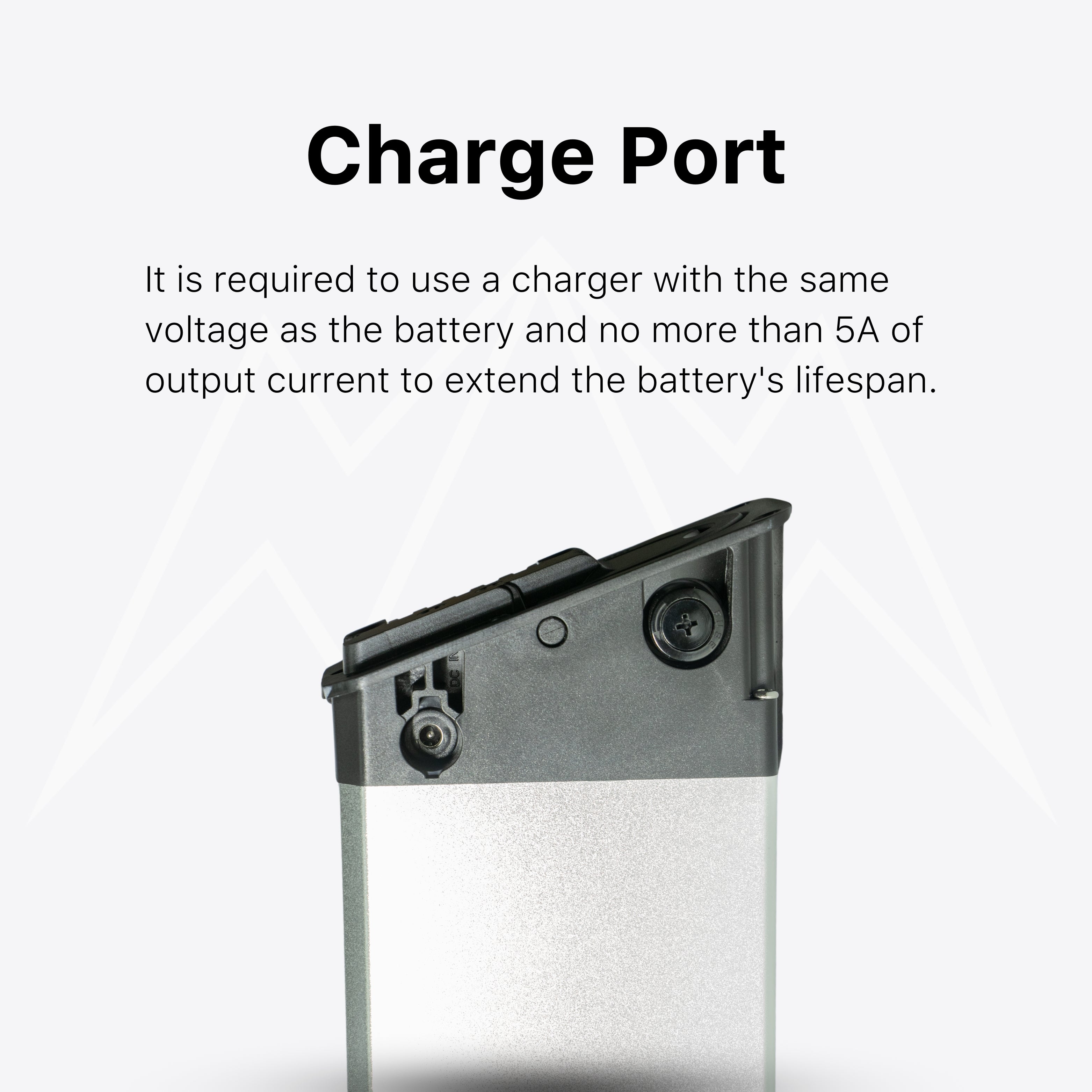 Enzo White Folding Battery Pack