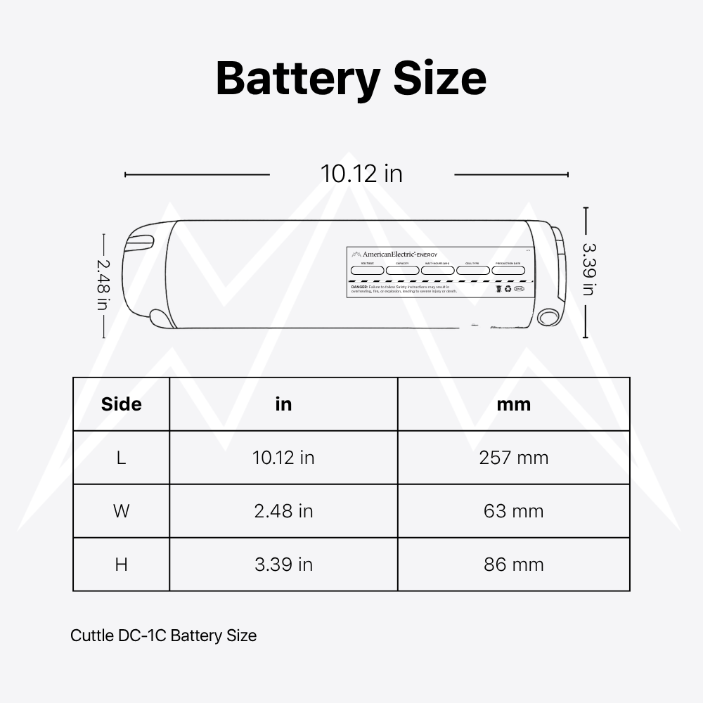 Cuttle DC-1C Battery Pack