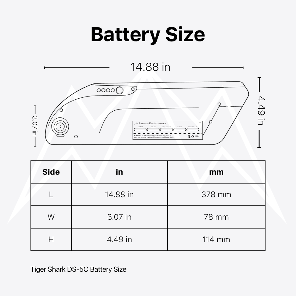 Tiger Shark DS-5C Battery Pack
