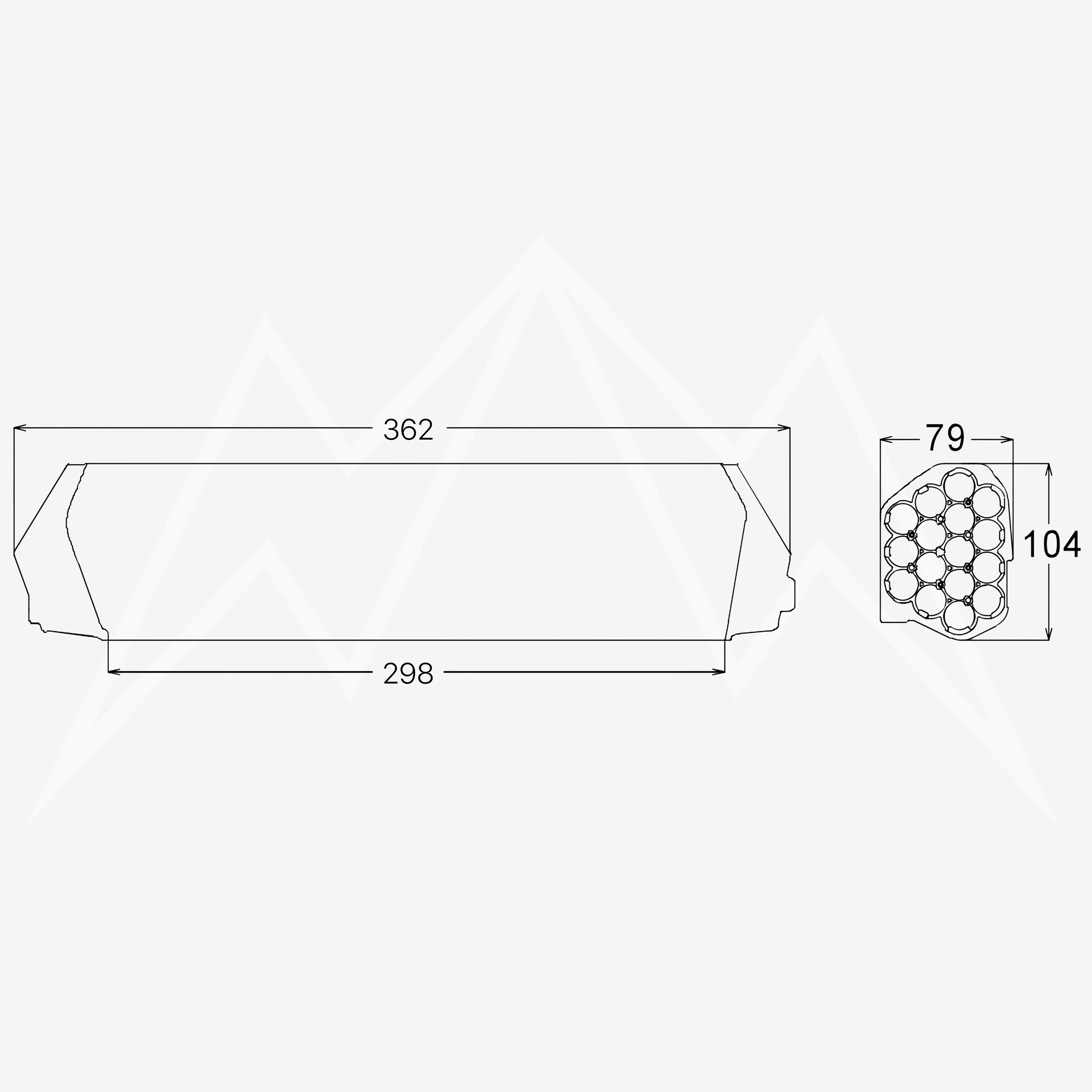 Dorado ID-Max (15) Battery Case