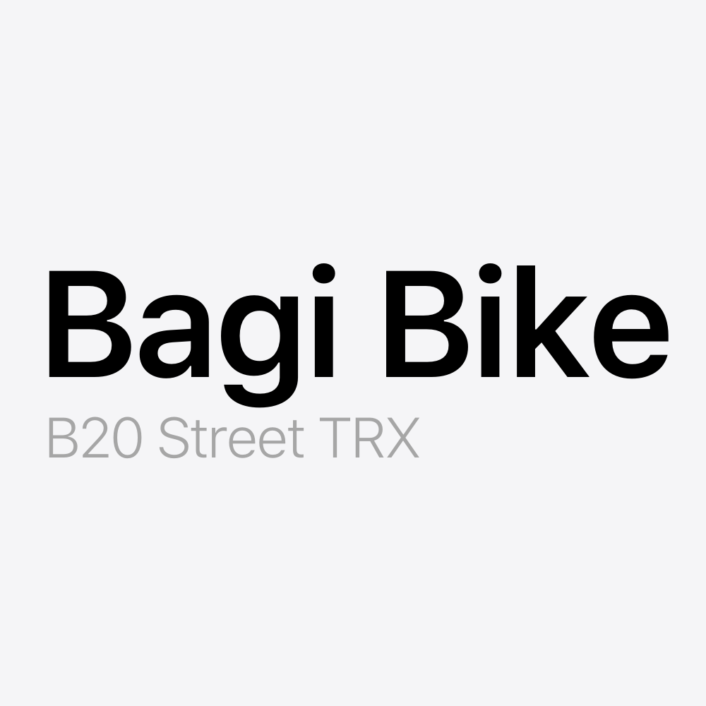 Bagi Bike B20 Street TRX Battery Pack