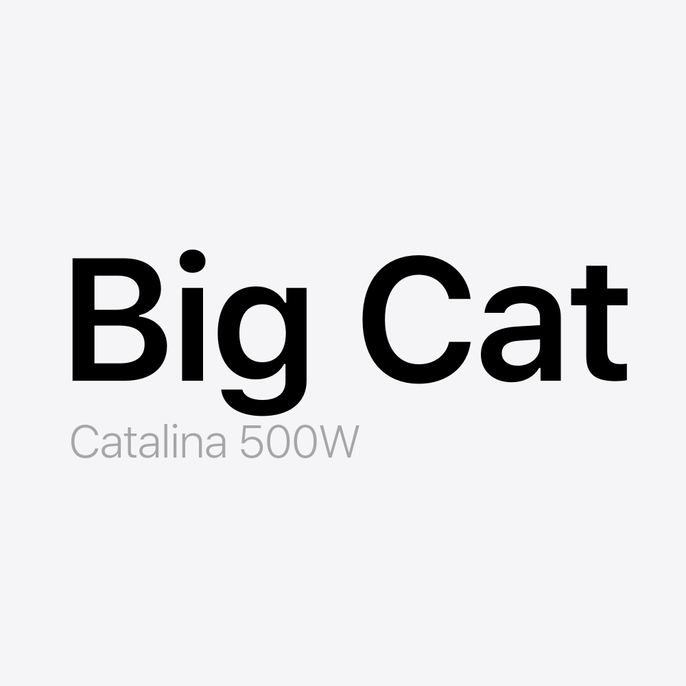Big Cat Catalina 500W Battery Pack