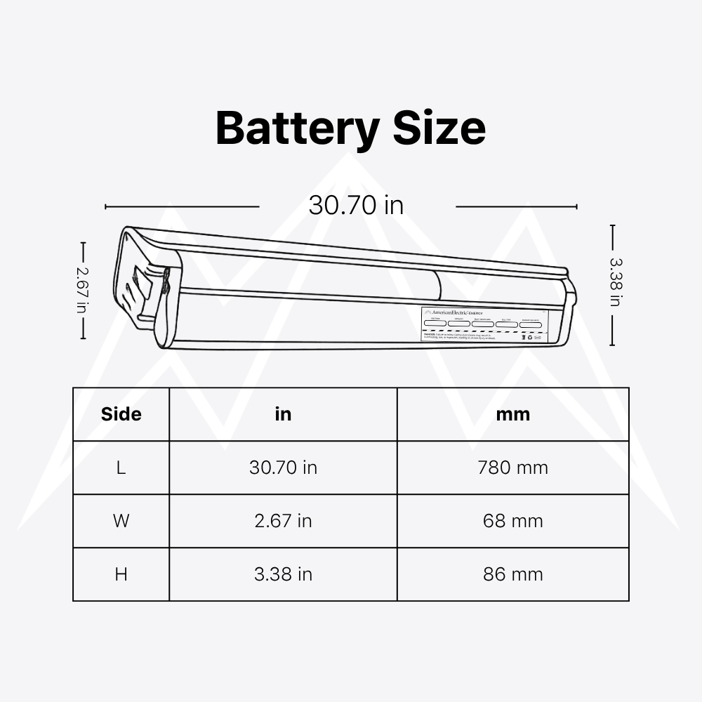 Eunorau D6 Battery Pack