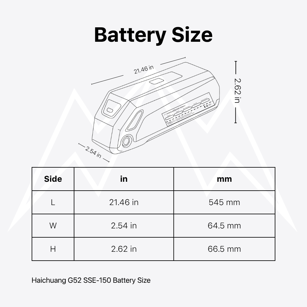 Haichuang G52 SSE-150 Battery Pack