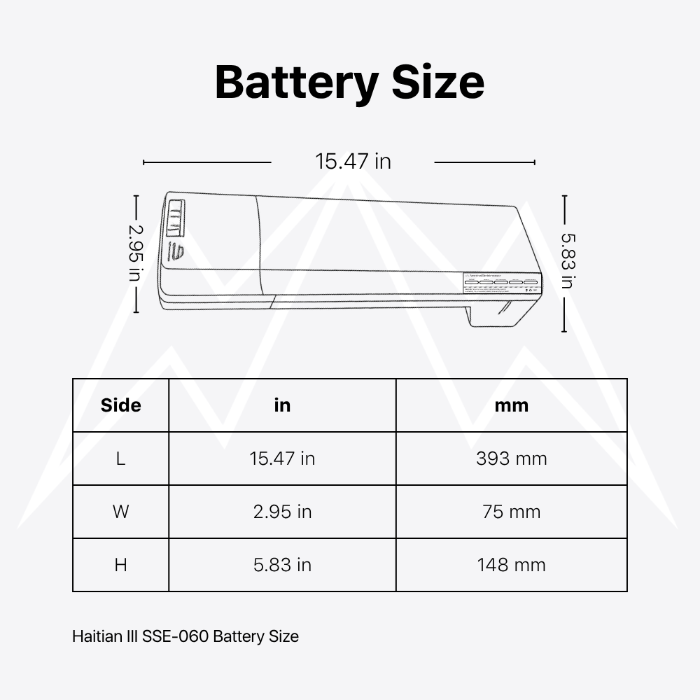 Haitian III SSE-060 Battery Pack