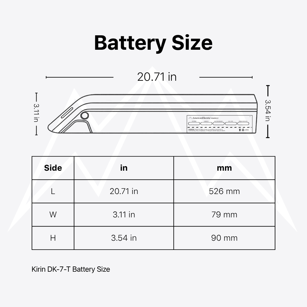 Kirin DK-7-T Battery Pack