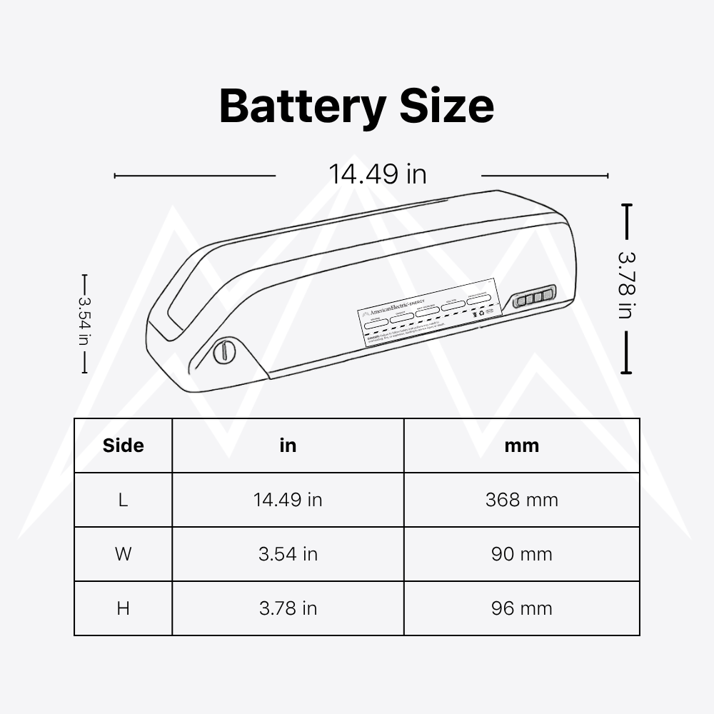 Electric Bike Co Model X Battery Pack