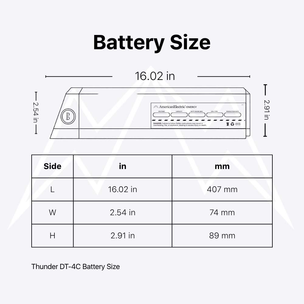 Thunder DT-4C Battery Pack