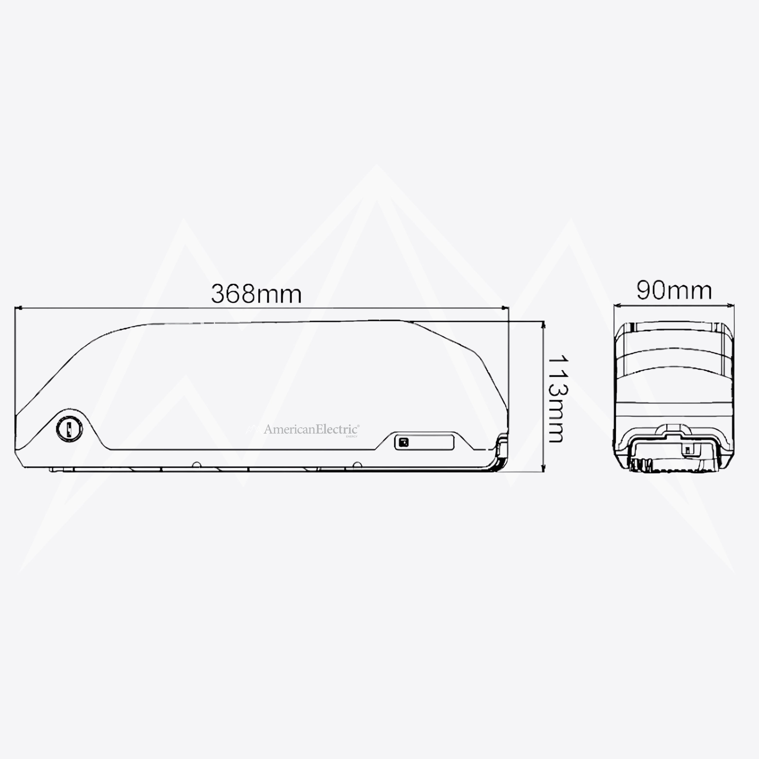 Electric Bike Co Model J Battery Pack