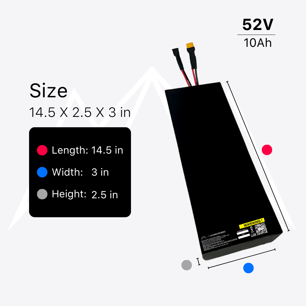 52V 10AH Naked Battery Pack