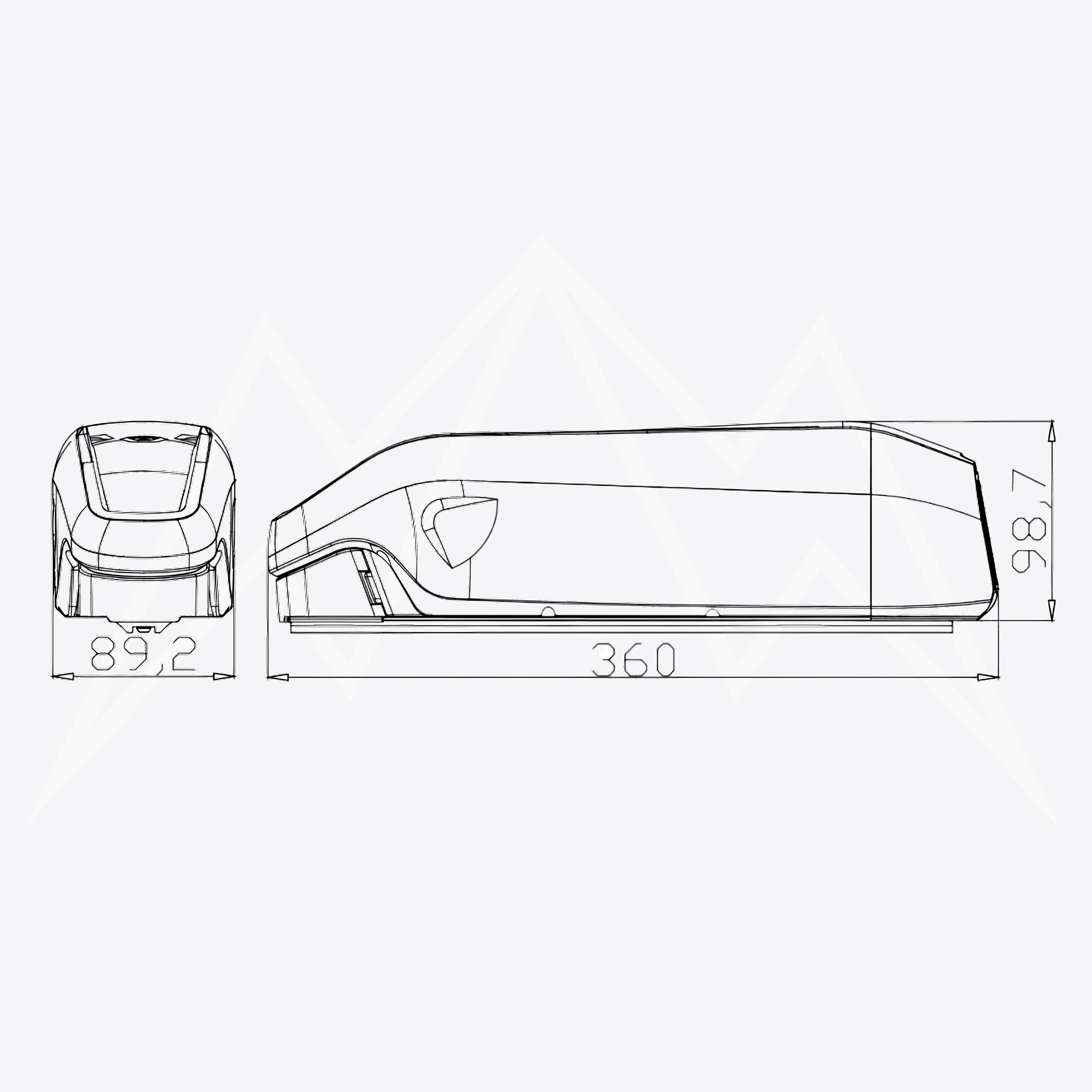 Sea Moon Pro SSE-133 Battery Case