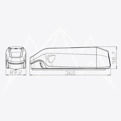Sea Moon Pro SSE-133 Battery Case