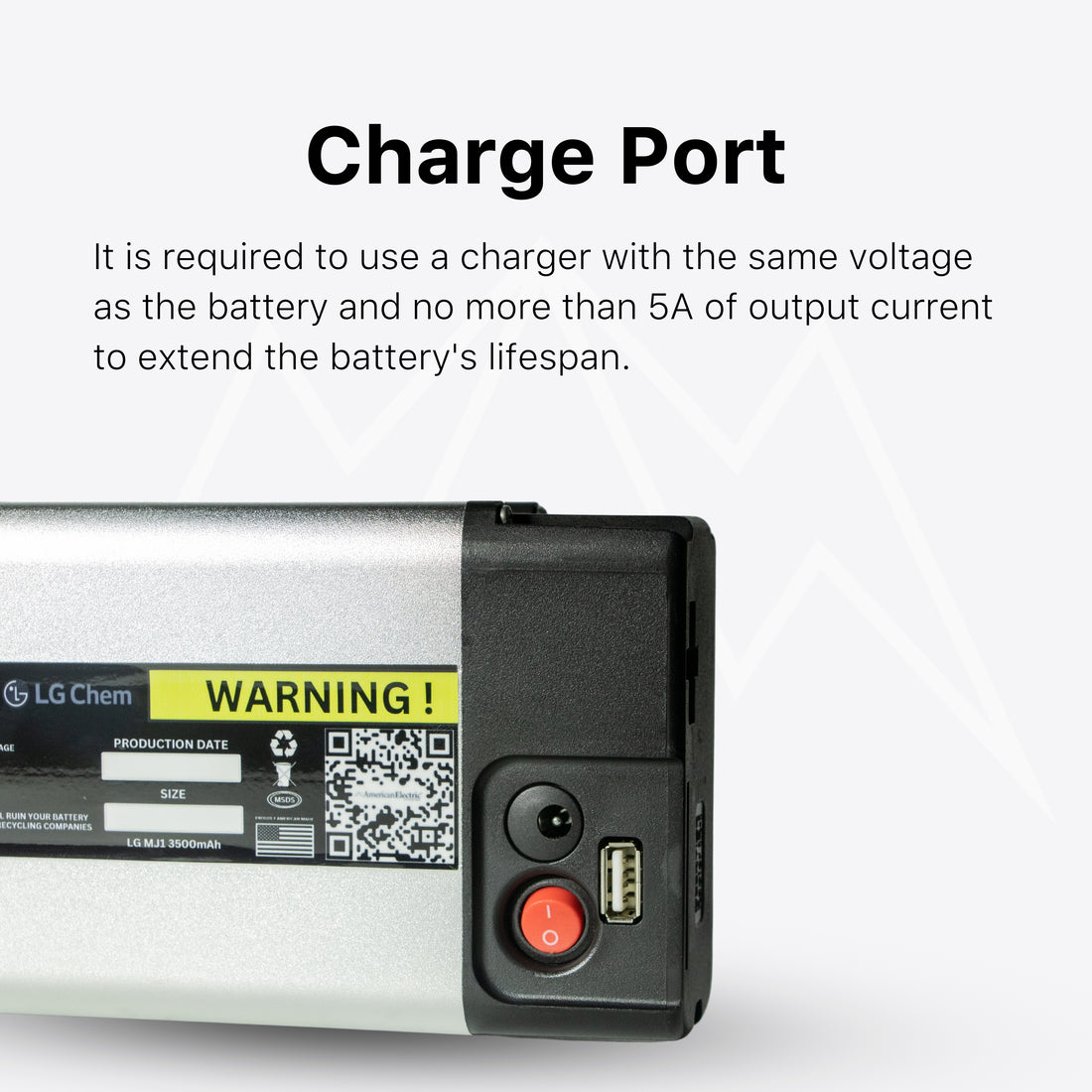 E-Lux Sierra GT Folding Fat Tire Battery Pack