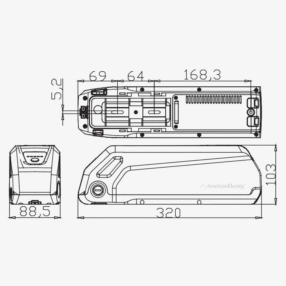 E trike battery clearance