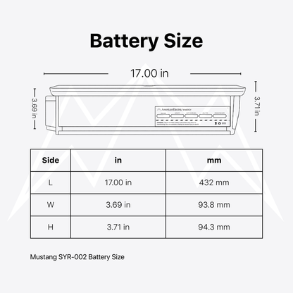 Mustang SYR-002 Battery Pack