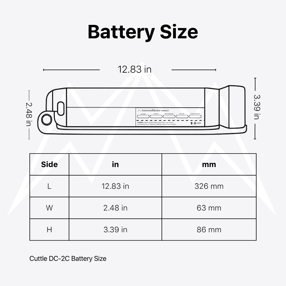 Cuttle DC-2C Battery Pack