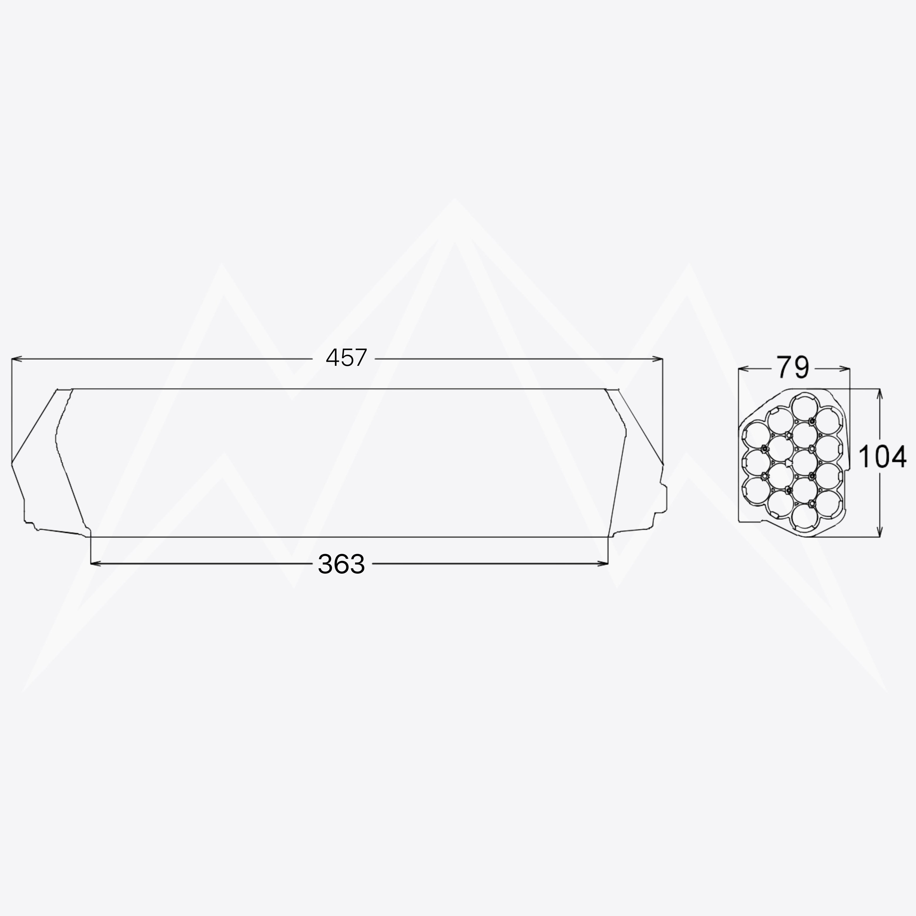 Dorado ID-Max (18) Battery Case