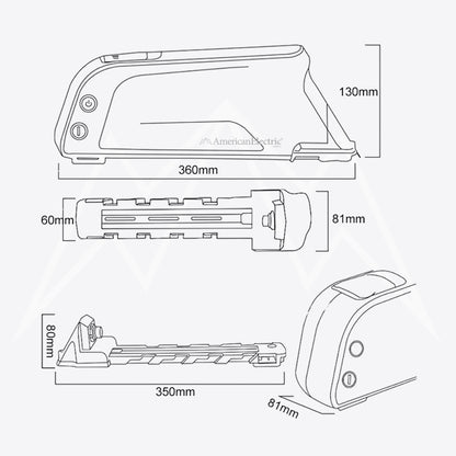 Atlas DA-5C Battery Case