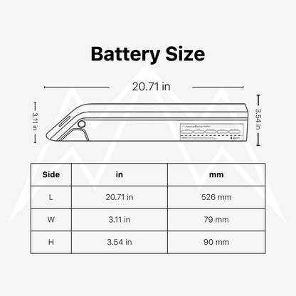 BPM B-52 Step-Thru Fat Tire Battery Pack