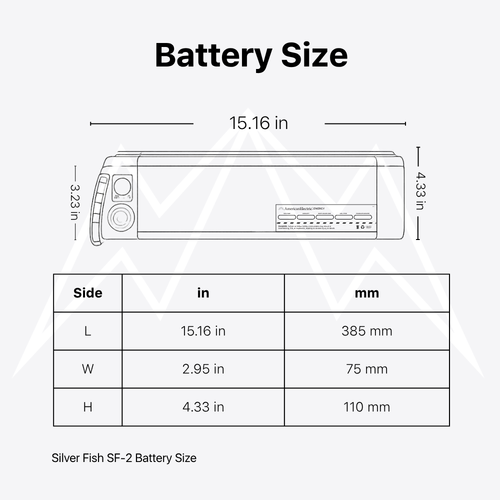 Silver Fish SF-2 Battery Pack