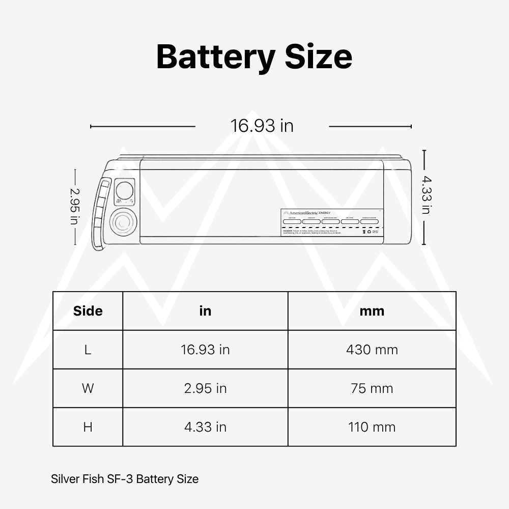 Silver Fish SF-3 Battery Pack
