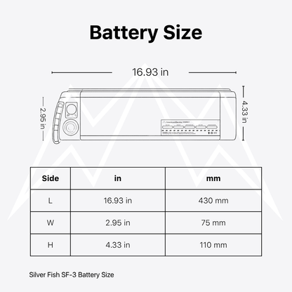 Silver Fish SF-3 Battery Pack
