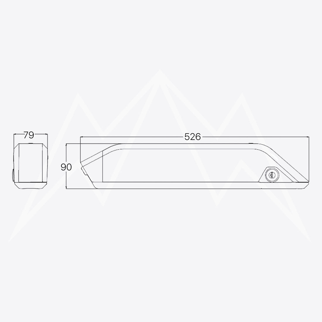 BPM B-52 Step-Thru Fat Tire Battery Pack