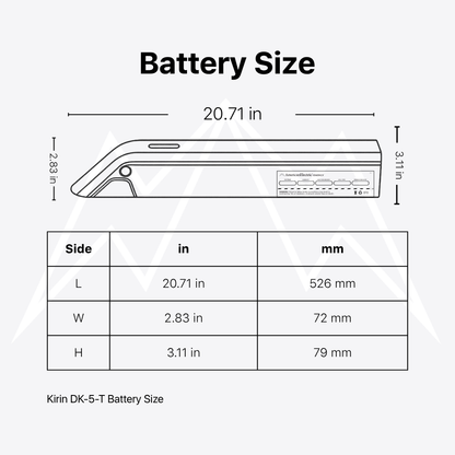 Kirin DK-5-T Battery Pack