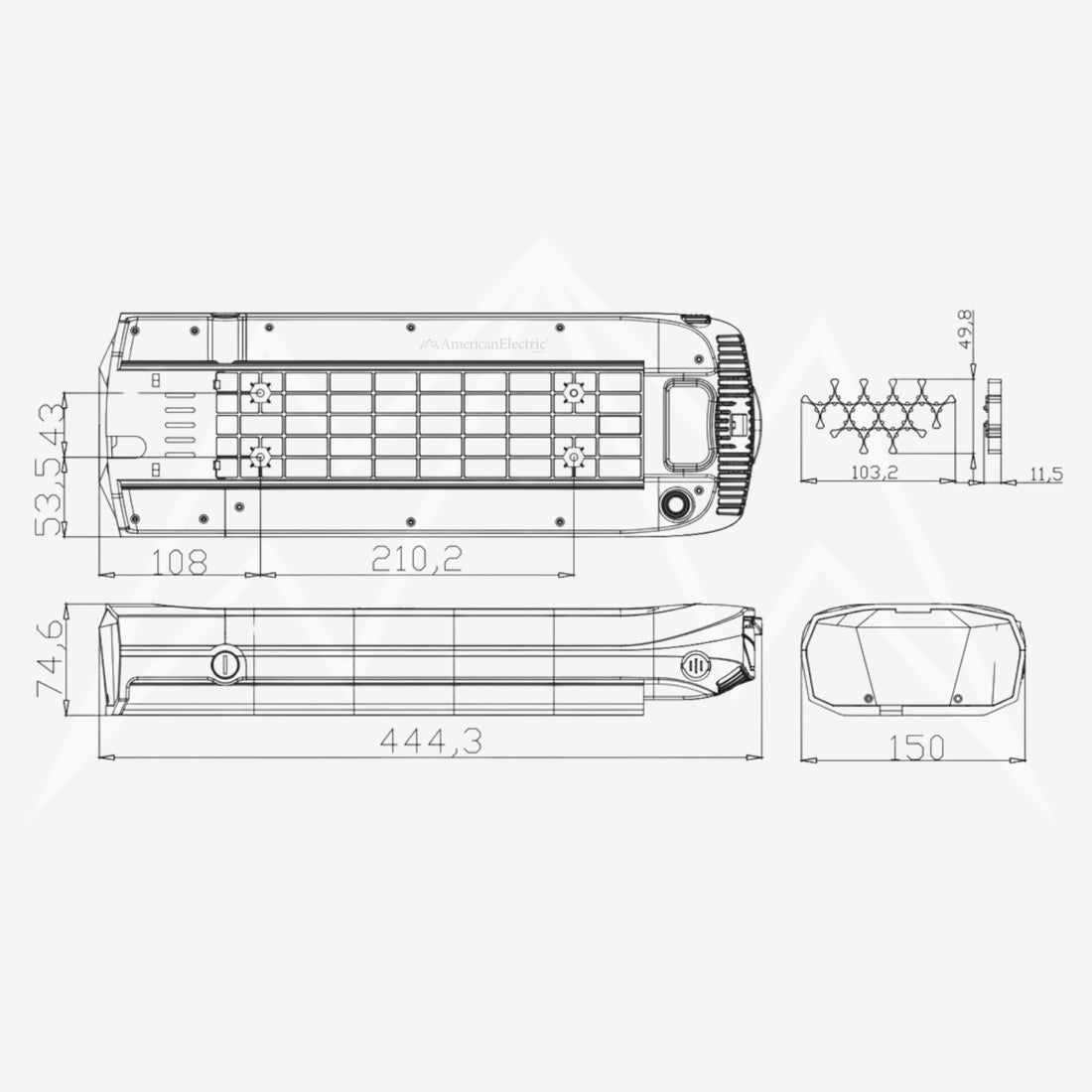 Crussis e-City 2.7 Battery Pack