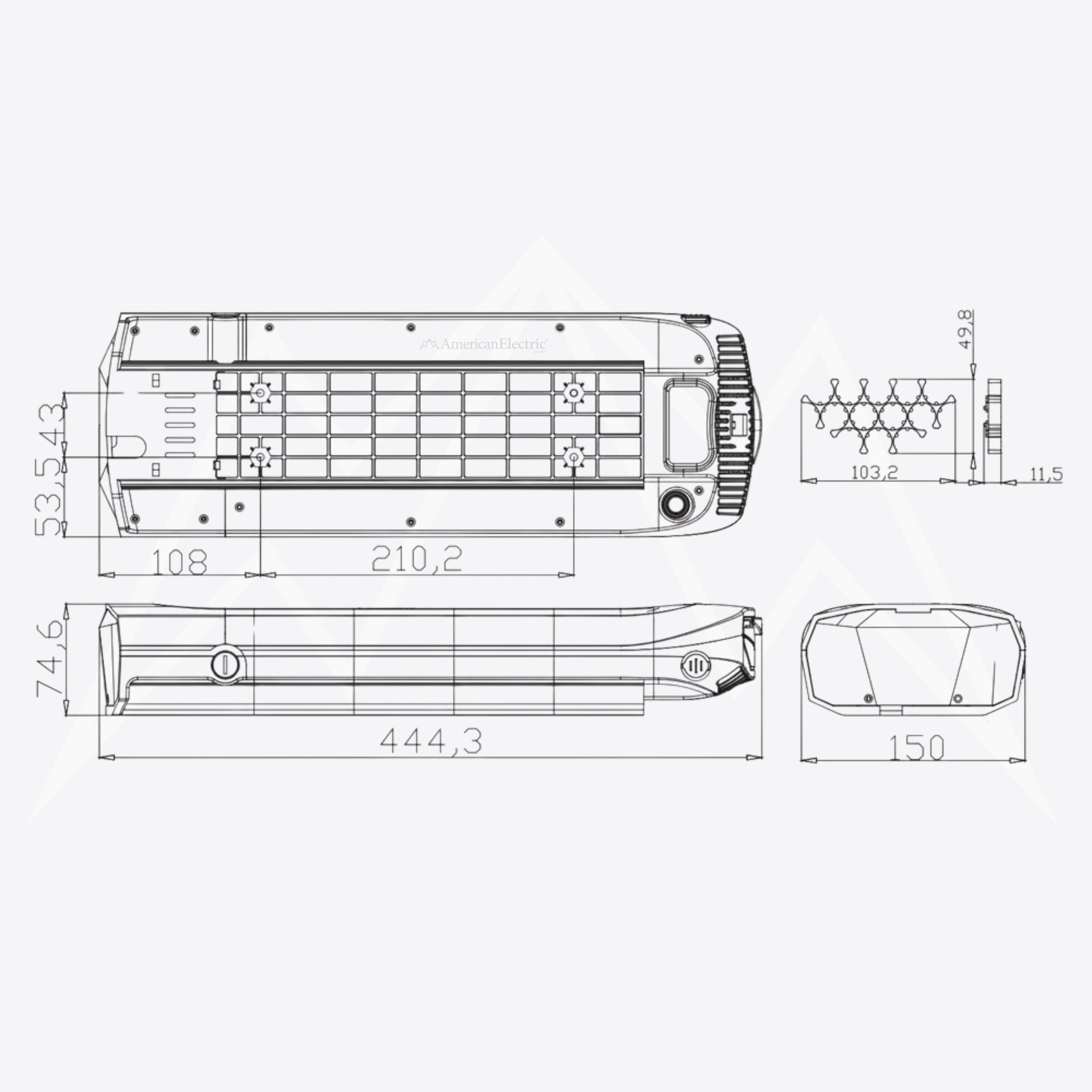 Crussis e-City 2.7 Battery Pack