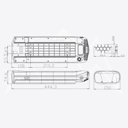 Crussis e-City 2.7 Battery Pack
