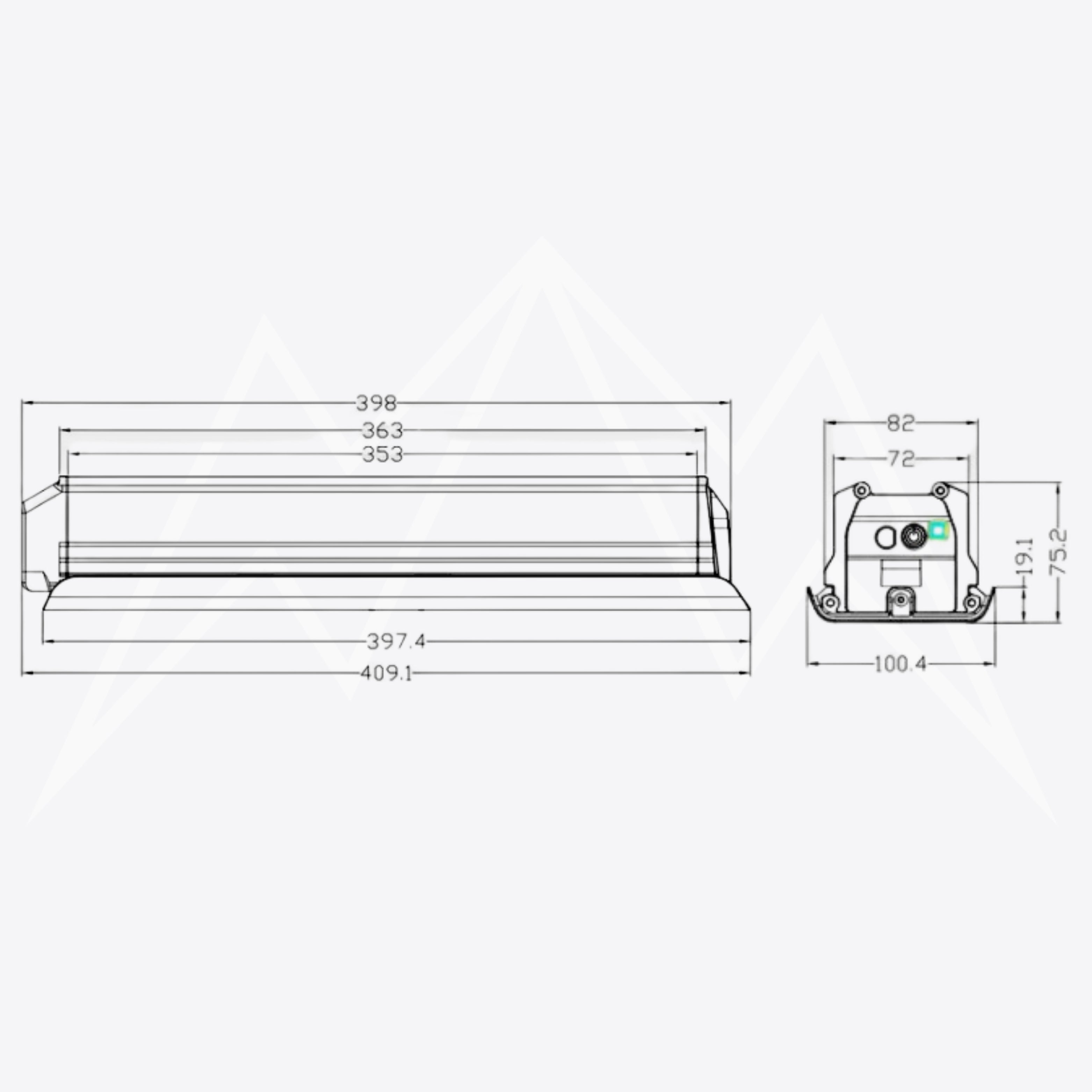 Accolmile Flamingo 28-In 36V 250W Battery Pack