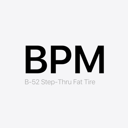 BPM B-52 Step-Thru Fat Tire Battery Pack