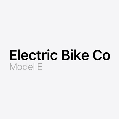 Electric Bike Co Model E Battery Pack
