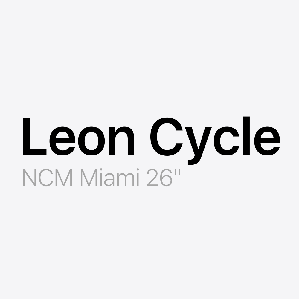 Leon Cycle Ncm Miami 26" Battery Pack