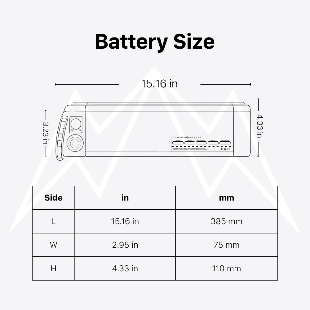 Ecotric 20" Starfish Battery Pack