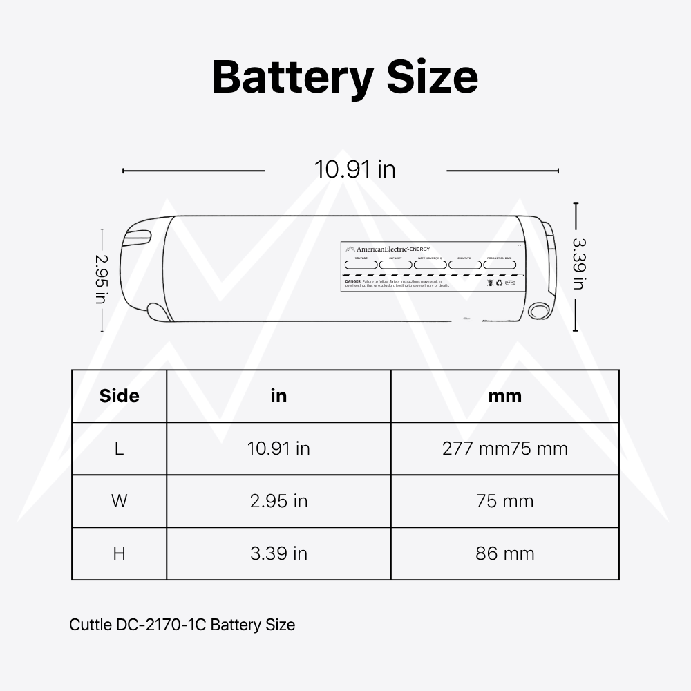 Cuttle DC-2170-1C Battery Pack