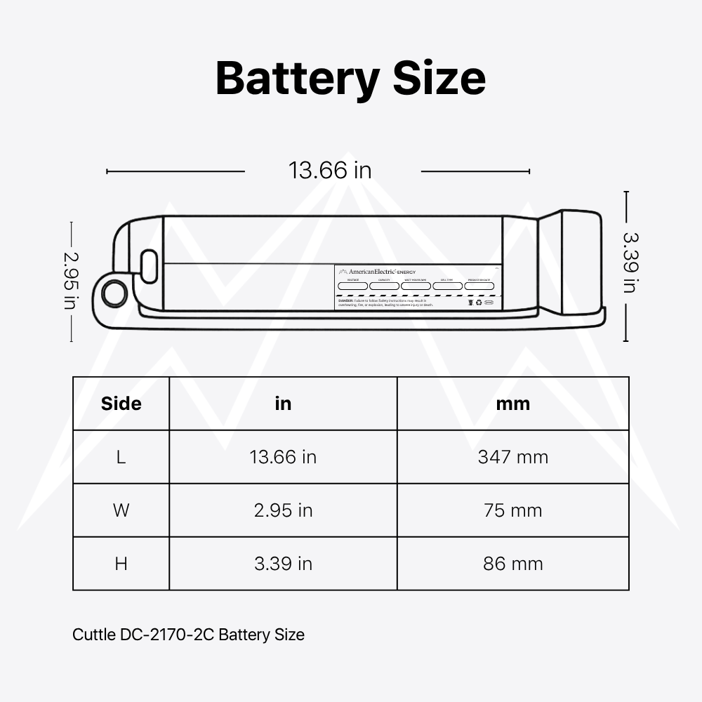 Cuttle DC-2170-2C Battery Pack