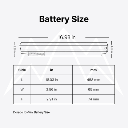 Dorado ID-Mini Battery Pack