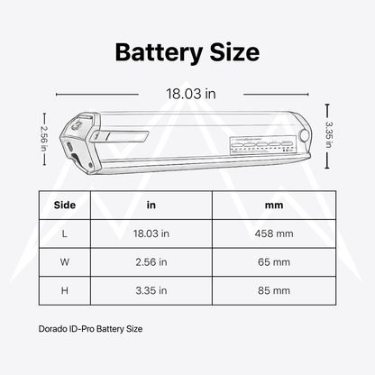 Dorado ID-Pro Battery Pack