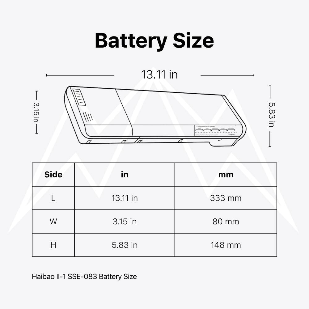 Haibao II-1 SSE-083 Battery Pack