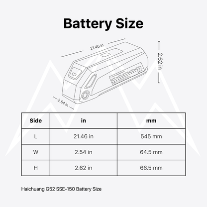 Haichuang G52 SSE-150 Battery Pack