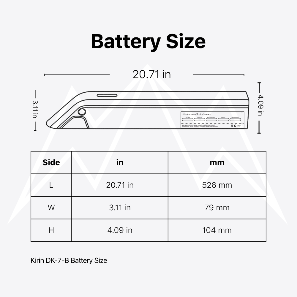 Kirin DK-7-B Battery Pack