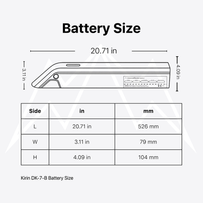 Kirin DK-7-B Battery Pack