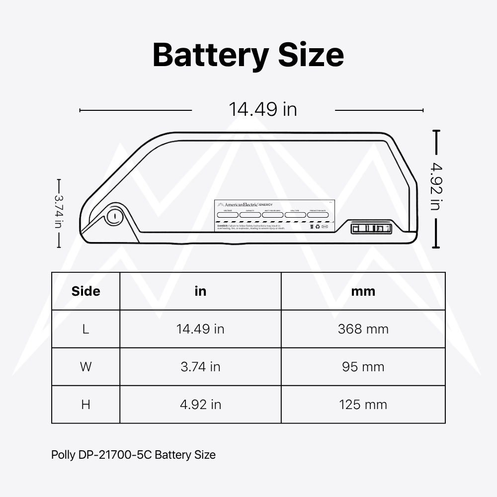 Polly DP-21700-5C Battery Pack