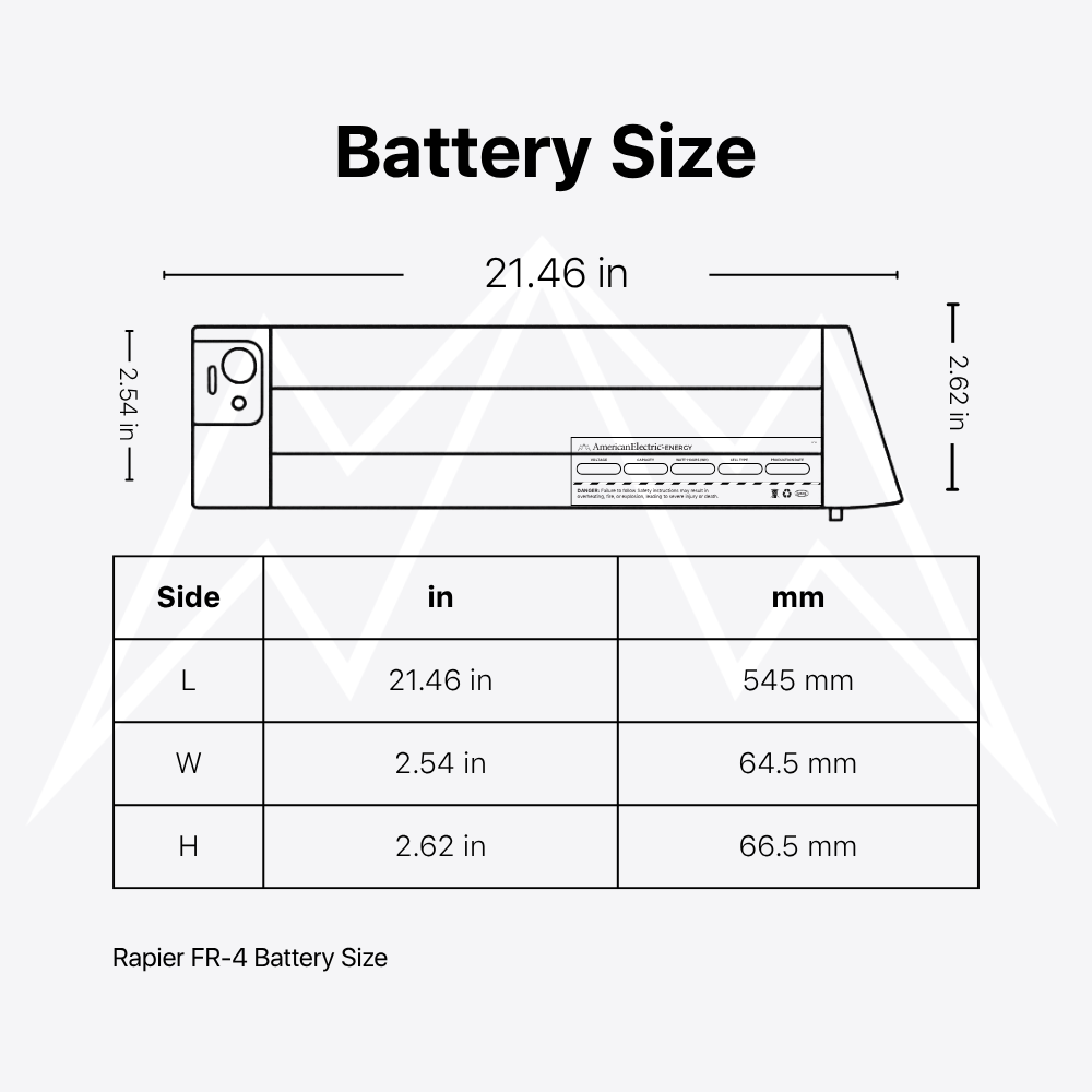 Rapier FR-4 Battery Pack