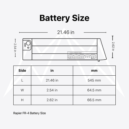 Rapier FR-4 Battery Pack