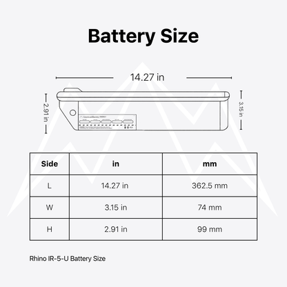 Rhino IR-5-U Battery Pack